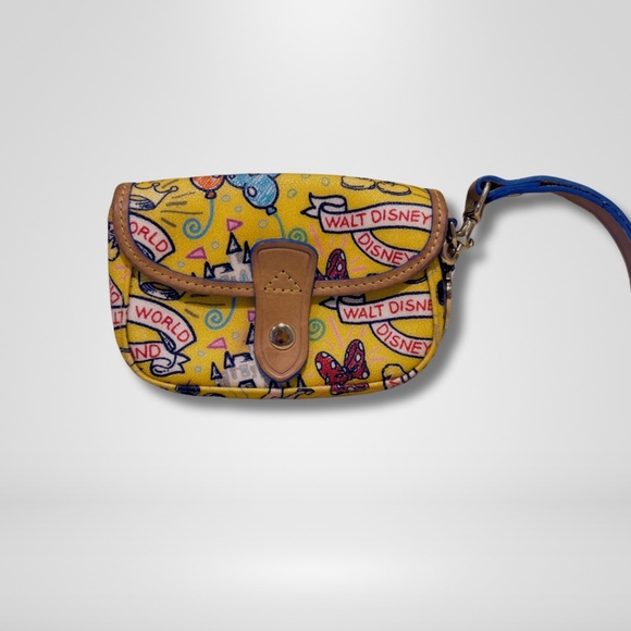 Dooney & Bourke Handbags - Disney Parks Dooney & Bourke Yellow Sketch Wristlet Disney World Disneyland
